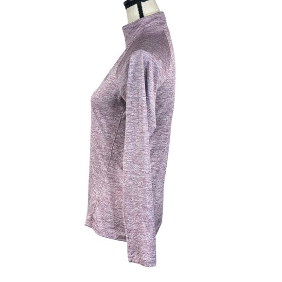 Under Armour Small Loose Fit Top HeatGear Pullover 1/2 Zip Long Sleeve Mock Neck - Picture 6 of 8